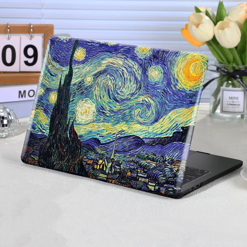 Funut Compatible with MacBook Pro 13 inch Case 2024 2023-2016 M2 M1 A2338 A2251 A2289 A2159 A1989 A1706 A1708, Laptop Plastic Hard Shell MacBook Pro 13" Case Touch Bar, Van Gogh Starry Sky - Image 1
